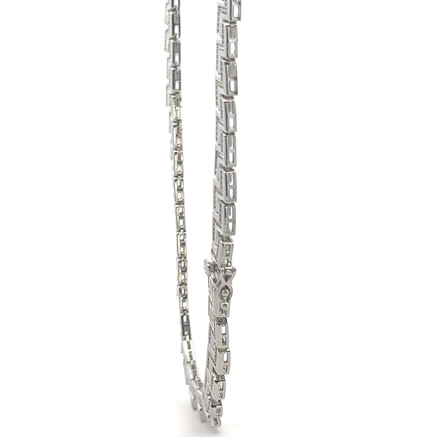 ORACULAR 4.63 CTW RHODIUM MOISSANITE ICED OUT CHAIN  |  996491