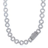 JARETH 23.68 CTW 12 MM RHODIUM MOISSANITE ICED OUT CHAIN  |  996511