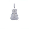 BEACON 5 CTW 925 CZ MOISSANITE RHODIUM PENDANT I 996651