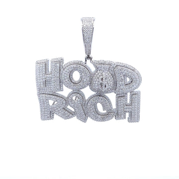 PRESPHERY 7.45 CTW 925 CZ MOISSANITE RHODIUM PENDANT I 996661