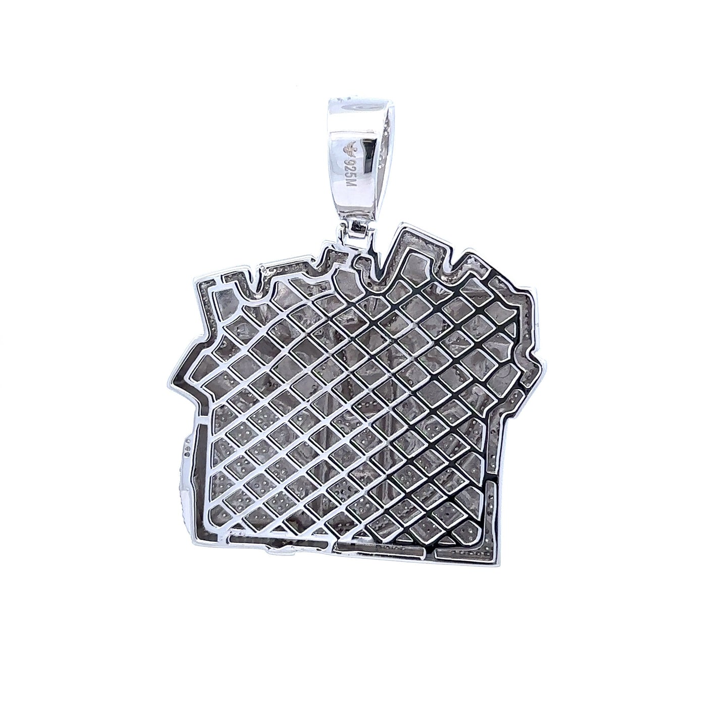 CLAIRVOYANT 3.75 CTW 925 CZ MOISSANITE RHODIUM PENDANT I 996671