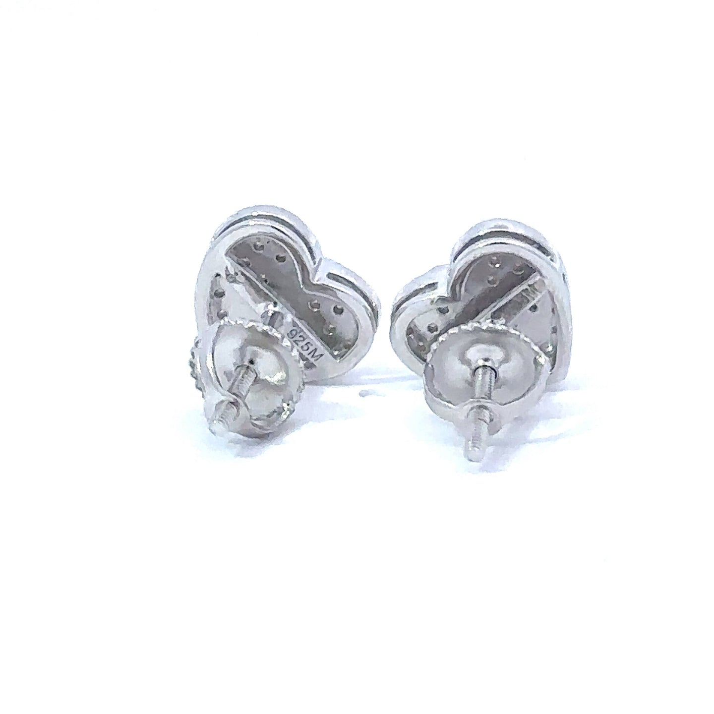 CORE 0.34 CTW 925 RHODIUM MOISSANITE ICED OUT EARRING | 996691