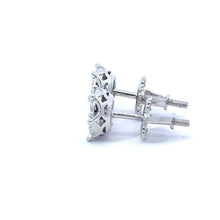 COROLLET 0.46 CTW 925 RHODIUM MOISSANITE ICED OUT EARRING | 996711