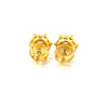 COROLLET 0.46 CTW 925 GOLD MOISSANITE ICED OUT EARRING | 996712