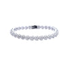 LORE 3.3 CTW 7MM CZ RHODIUM MOISSANTE ICED OUT BRACELET |  996791