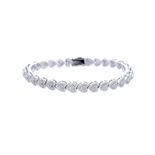 LORE 3.3 CTW 7MM CZ RHODIUM MOISSANTE ICED OUT BRACELET |  996791