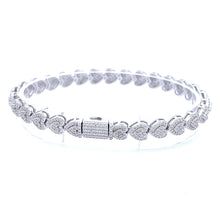 LORE 3.3 CTW 7MM CZ RHODIUM MOISSANTE ICED OUT BRACELET |  996791