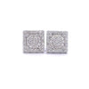 ISOLDE 0.43 CTW 925 RHODIUM MOISSANITE ICED OUT EARRING | 996811