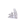 ISOLDE 0.43 CTW 925 RHODIUM MOISSANITE ICED OUT EARRING | 996811