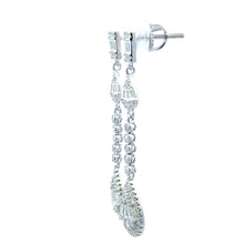 MELURAN 2.18 CTW 925 RHODIUM MOISSANITE ICED OUT EARRINGS | 996871