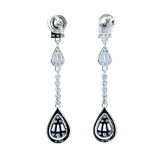 MELURAN 2.18 CTW 925 RHODIUM MOISSANITE ICED OUT EARRINGS | 996871