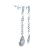 MELURAN 2.18 CTW 925 RHODIUM MOISSANITE ICED OUT EARRINGS | 996871