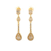 MELURAN 2.18 CTW 925 GOLD MOISSANITE ICED OUT EARRINGS | 996872