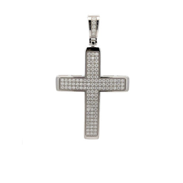 FENRIR 925 CZ MOISSANITE RHODIUM ICED OUT PENDANT I 997051