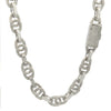 TALMAR 20.79 CTW 20" RHODIUM MOISSANITE ICED OUT CHAIN  |  997111