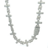 BRITHOR 21.08 CTW 20" RHODIUM MOISSANITE ICED OUT CHAIN  |  997171