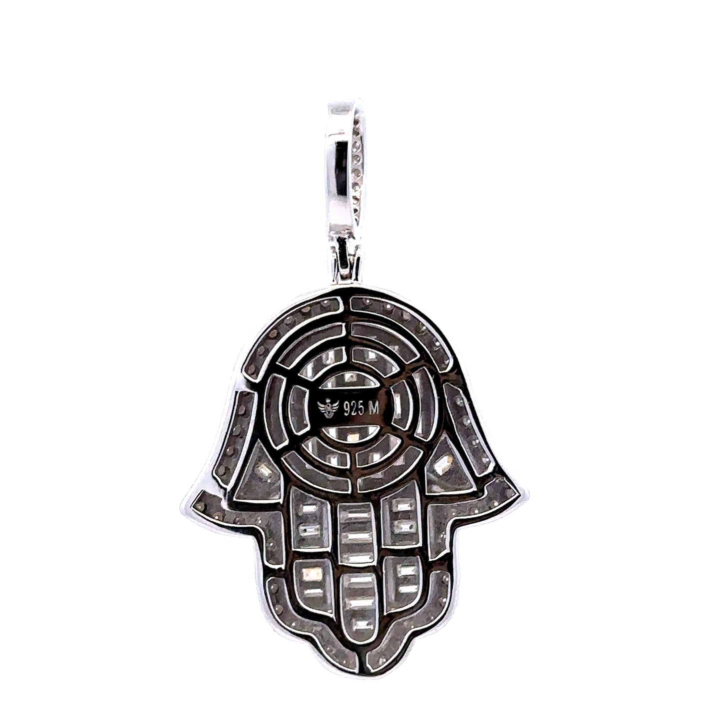 DEVOUT 2.61 CTW 925 MOISSANITE RHODIUM ICED OUT PENDANT I 997261