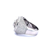 KIAN 925 MOISSANITE RHODIUM ICED OUT RING | 997331