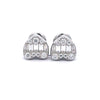 NOVAE 0.74 CTW 925 RHODIUM MOISSANITE ICED OUT EARRING | 997431