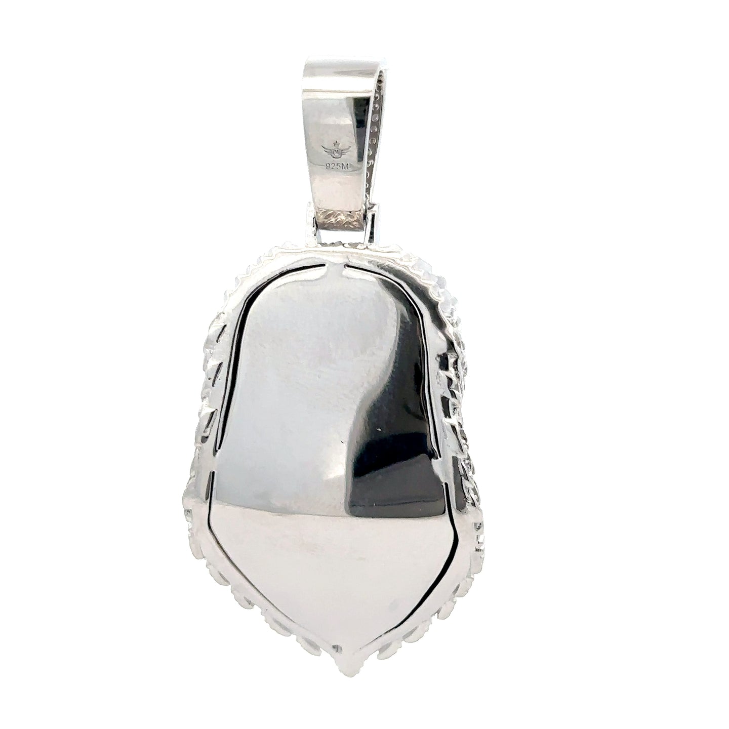 MACAW 2.23 CTW 925 CZ MOISSANITE RHODIUM ICED OUT PENDANT I 997441