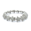 MARIEL 6.46 CTW 14MM CZ RHODIUM MOISSANTE ICED OUT BRACELET | 997511