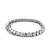 TIRA 26.4 CTW  6 MM 8" CZ RHODIUM MOISSANTE ICED OUT BRACELET |  997591