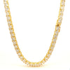 MIRA 64.8 CTW 6 MM 20" GOLD MOISSANITE ICED OUT CHAIN  |  997602