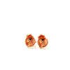 BRINOR 0.23 CTW 925 ROSE GOLD MOISSANITE ICED OUT EARRING | 997635