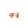 BRINOR 0.23 CTW 925 ROSE GOLD MOISSANITE ICED OUT EARRING | 997635