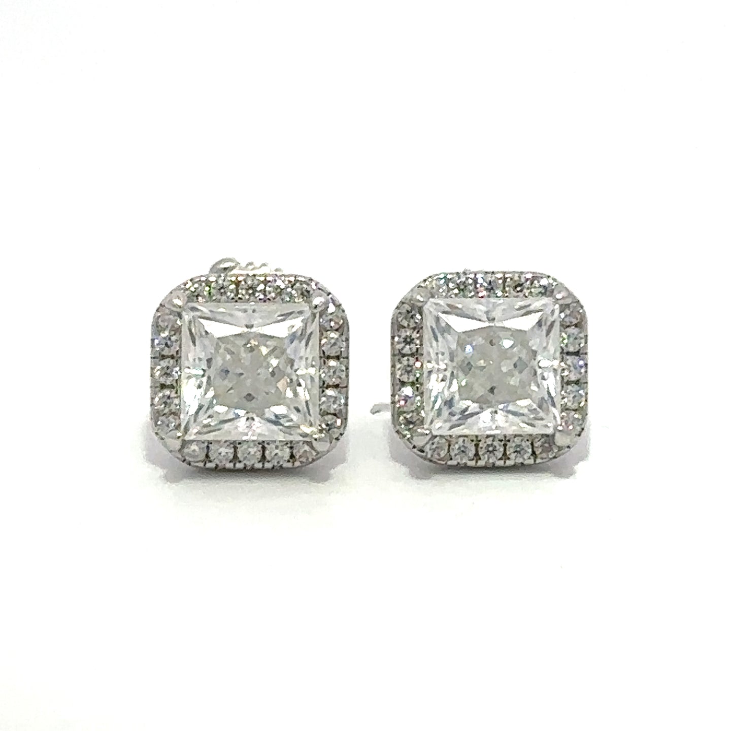 REGALA 2.0 CTW 925 RHODIUM MOISSANITE ICED OUT EARRING | 997951