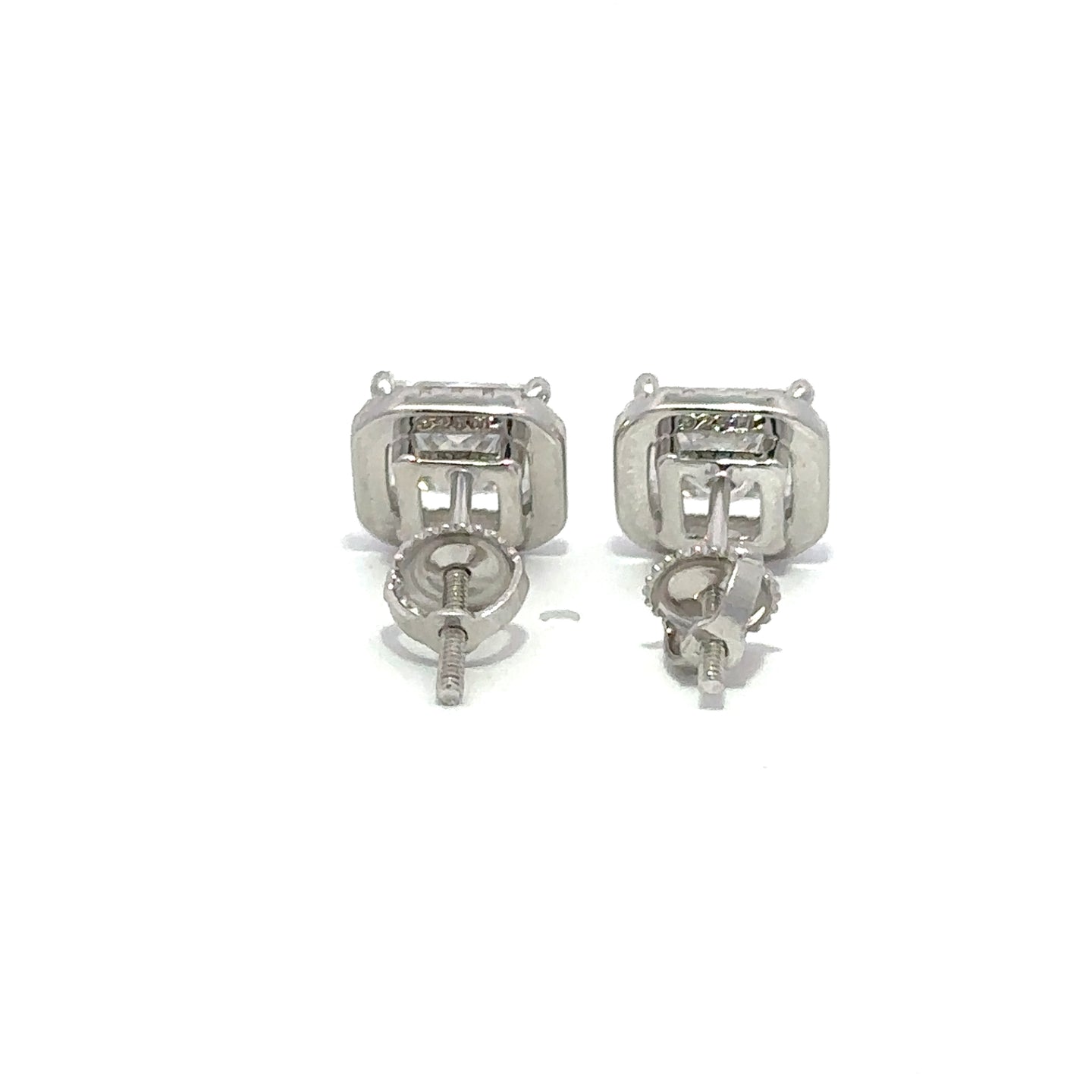 REGALA 2.0 CTW 925 RHODIUM MOISSANITE ICED OUT EARRING | 997951