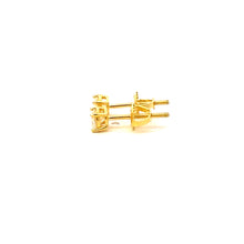 ELDOREA 0.25 CTW 925 GOLD MOISSANITE ICED OUT EARRING | 998032
