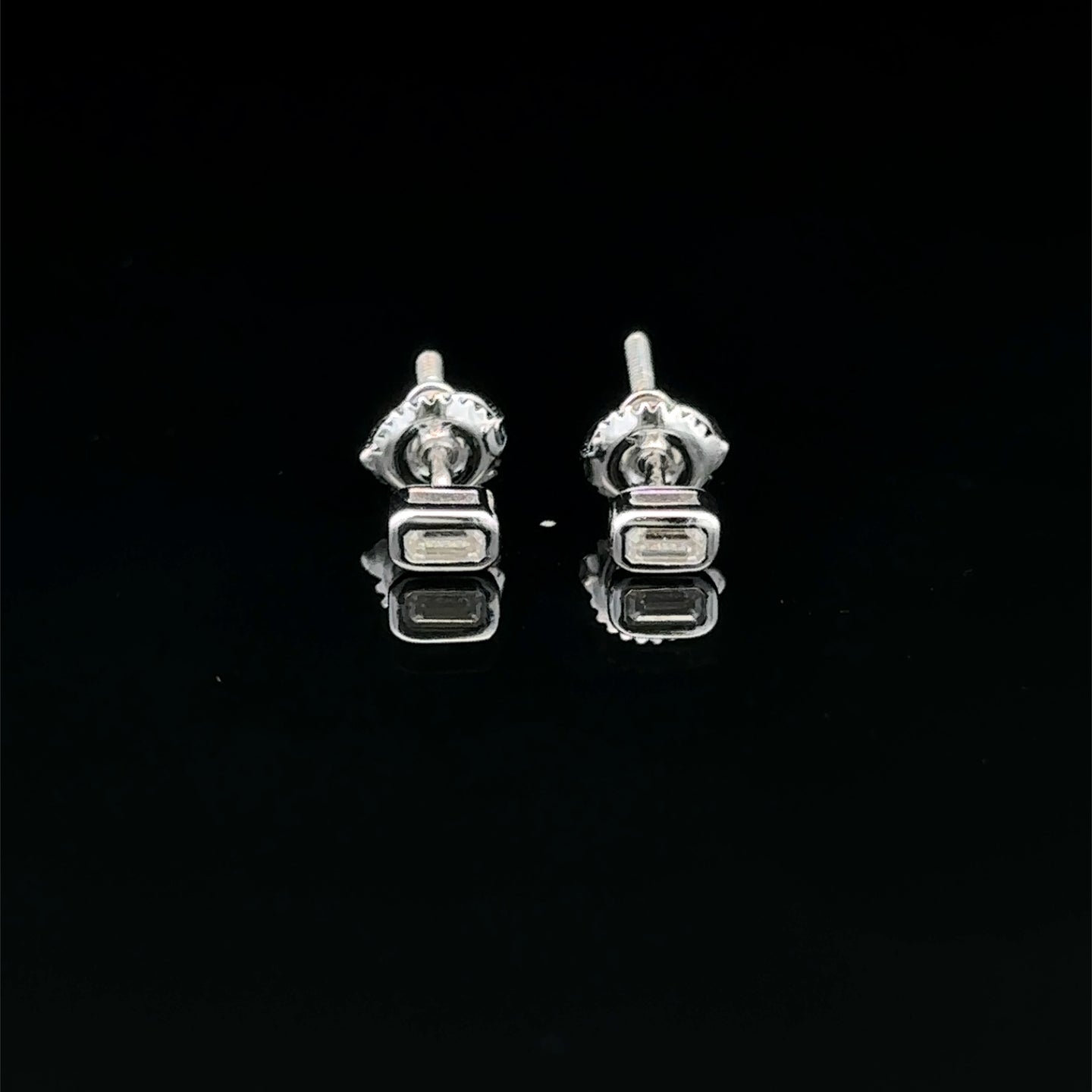 998061 | 925 Moissanite 0.25CTW Rhodium Earrings