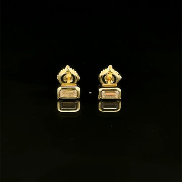 998072 | 925 Moissanite 0.50CTW Gold Earrings