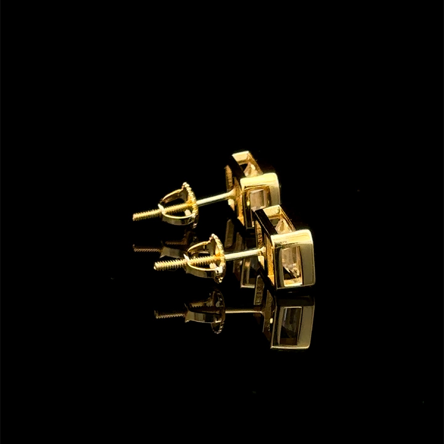 998082 | 925 Moissanite 3CTW Gold Earrings