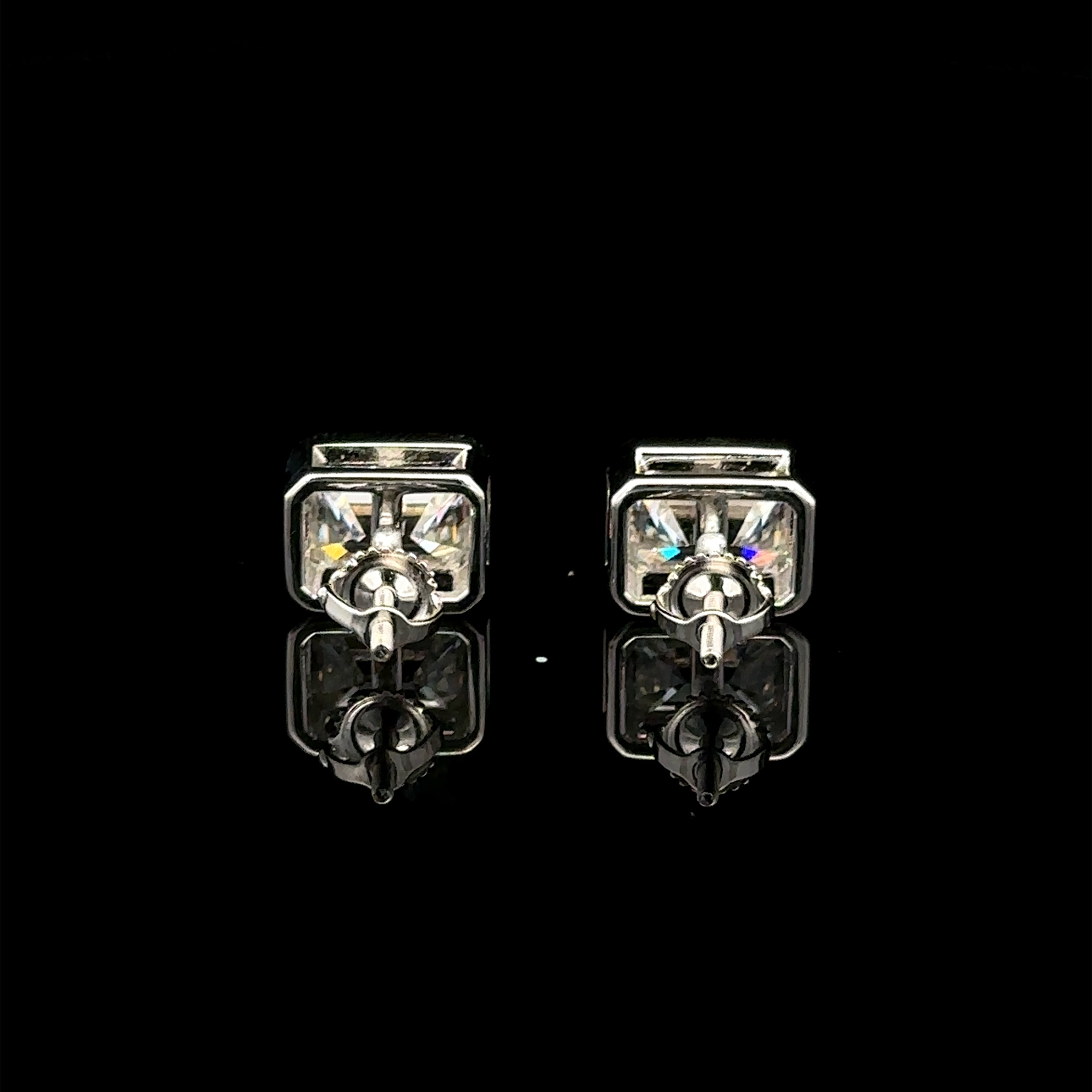 998091 | 925 Moissanite 4CTW Rhodium Earrings