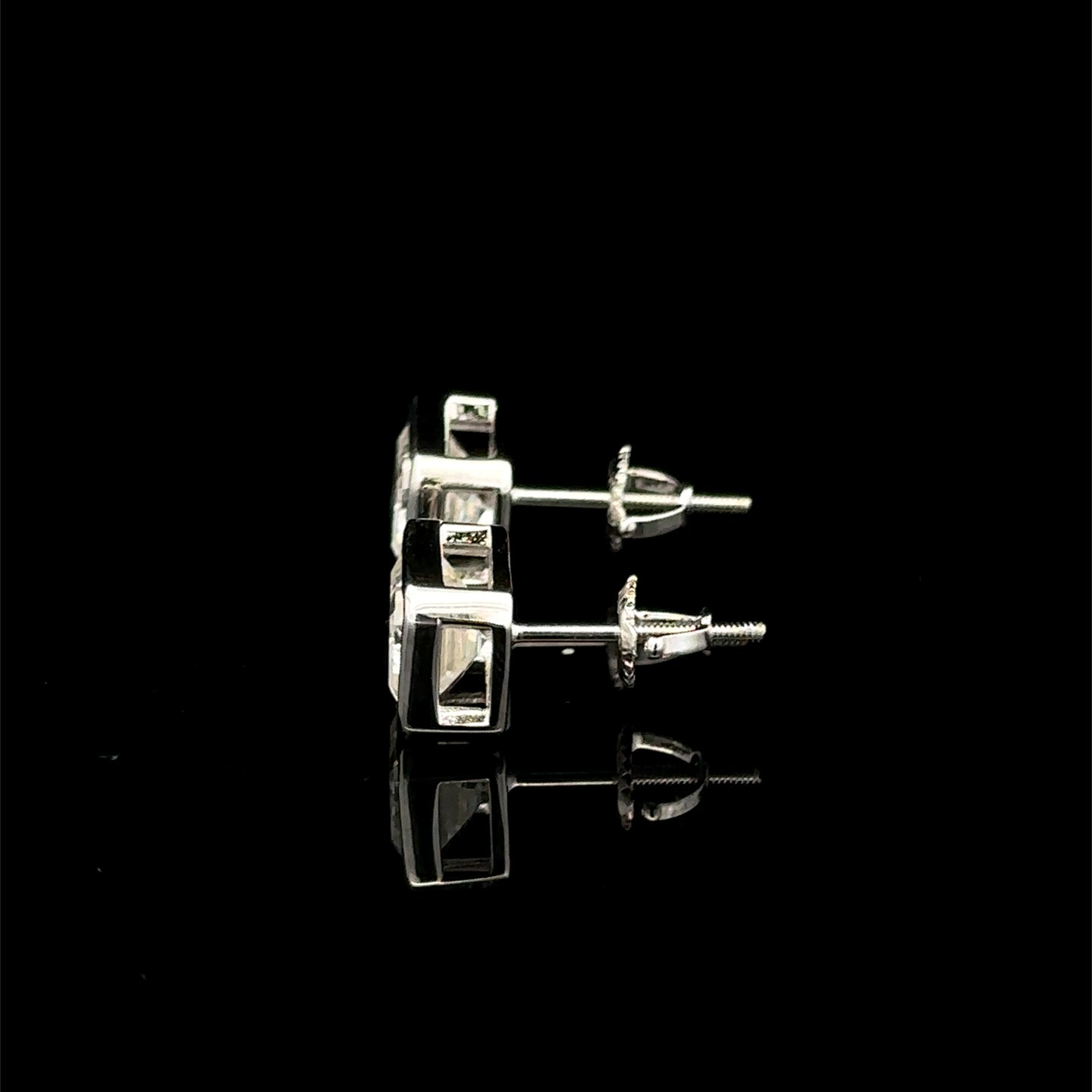 998091 | 925 Moissanite 4CTW Rhodium Earrings