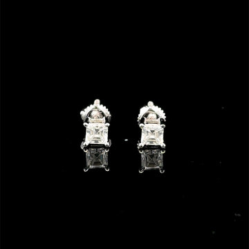 998111 | 925 Moissanite 0.50CTW Rhodium Earrings