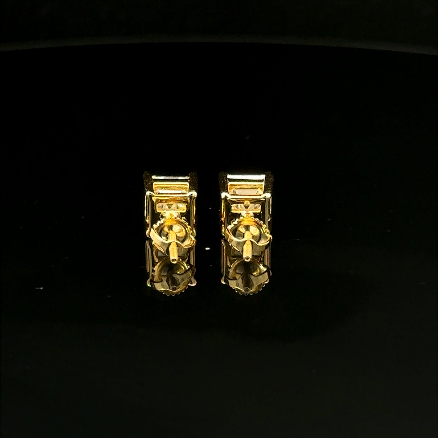 998132 | 925 Moissanite 2CTW Gold Earrings