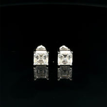 998141 | 925 Moissanite 3CTW Rhodium Earrings