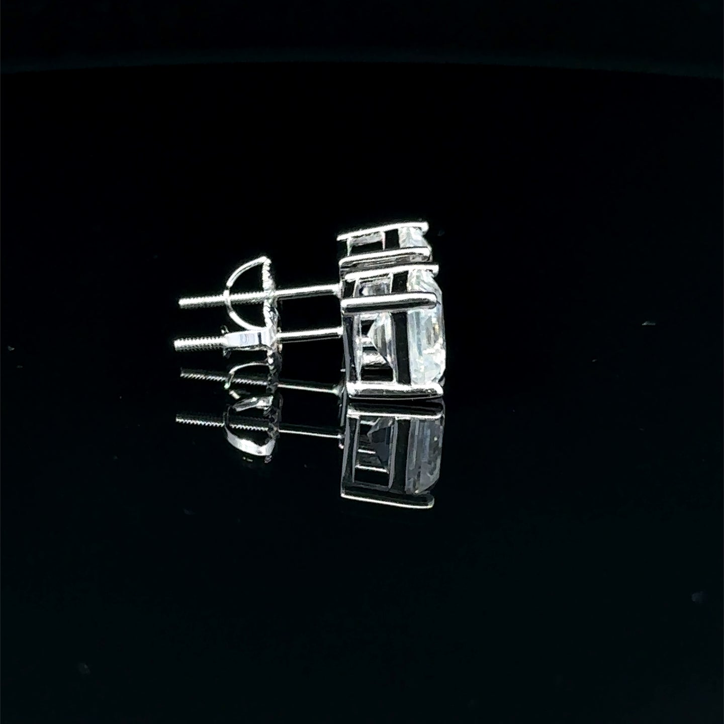 998151 | 925 Moissanite 4CTW Rhodium Earrings