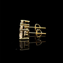 998152 | 925 Moissanite 4CTW Gold Earrings