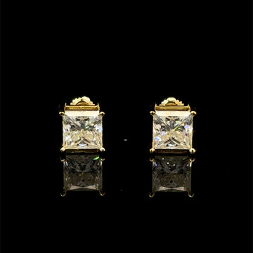 998222 | 925 Moissanite 3CTW Gold Earrings