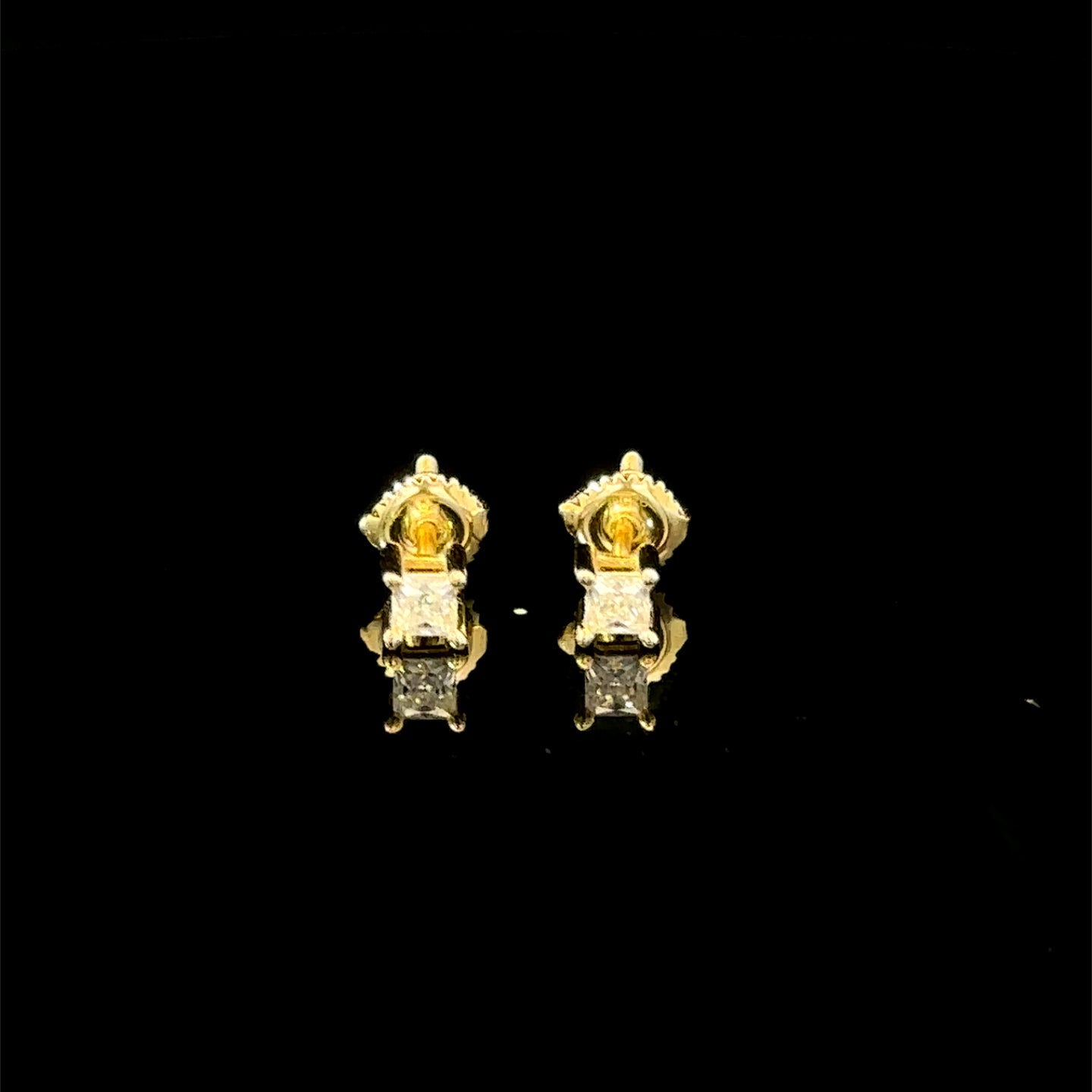 998232 | 925 Moissanite 0.25CTW Gold Earrings