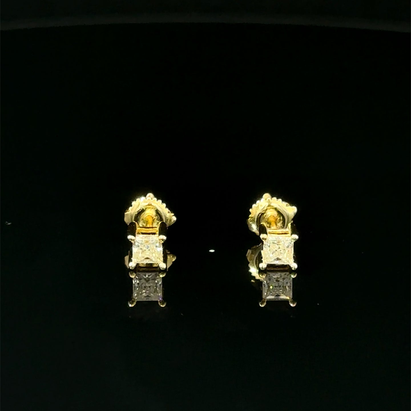998242 | 925 Moissanite 0.50CTW Gold Earrings