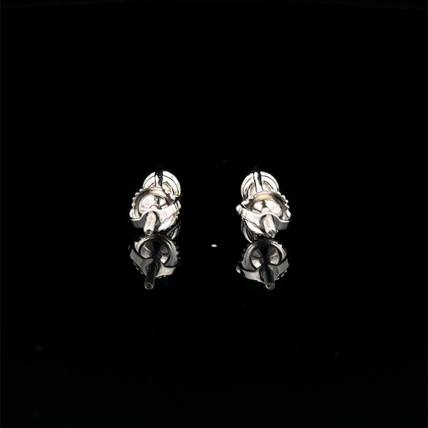 998261 | 925 Moissanite 0.50CTW Rhodium 3-Prong Earrings