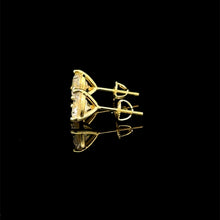 998292 | 925 Moissanite 3CTW Gold 3-Prong Earrings