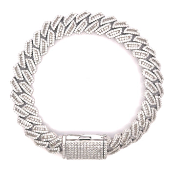 998911 | 925 Silver Moissanite Rhodium Bracelet