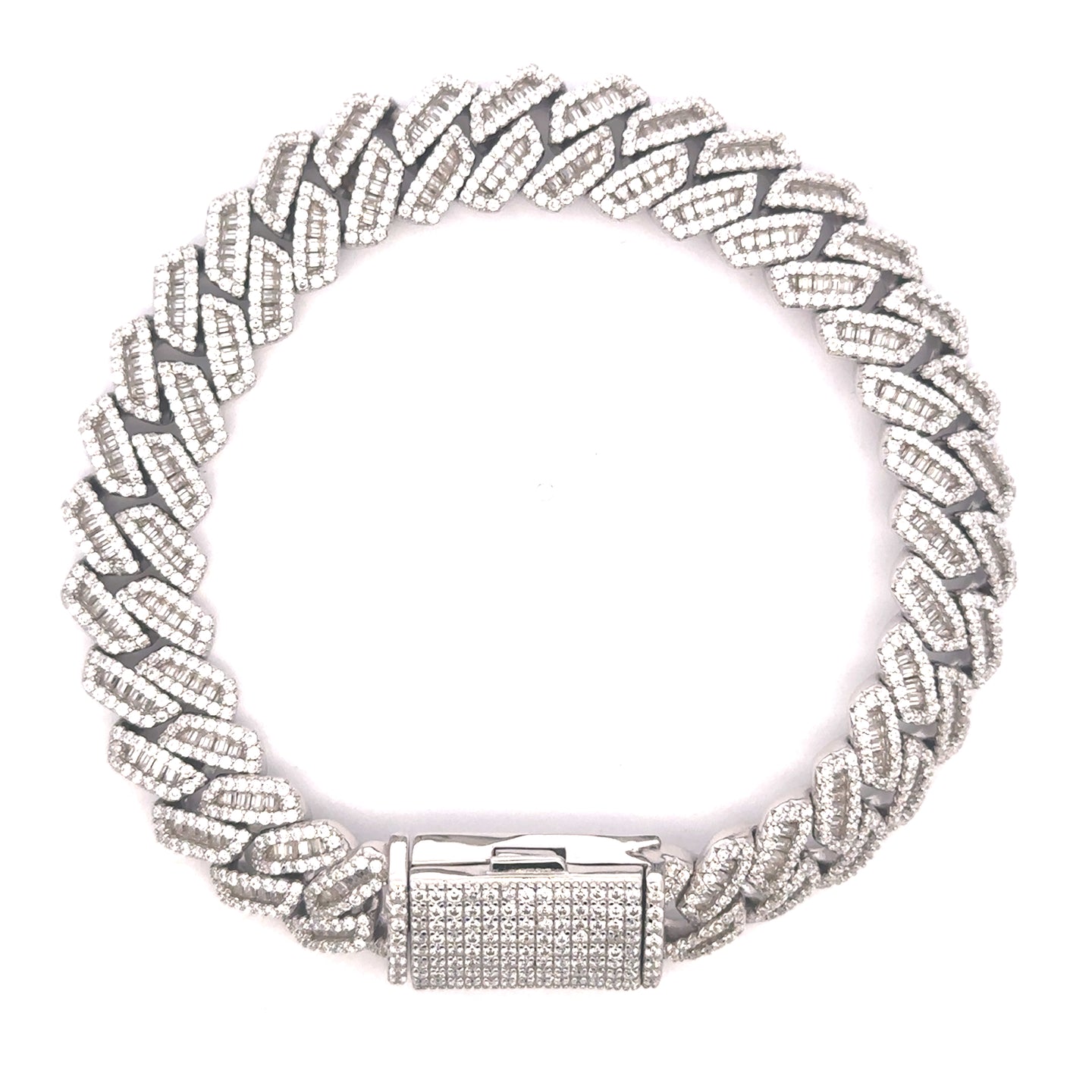 998911 | 925 Silver Moissanite Rhodium Bracelet
