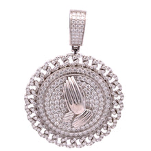999411 | 925 Silver Moissanite Rhodium Pendant